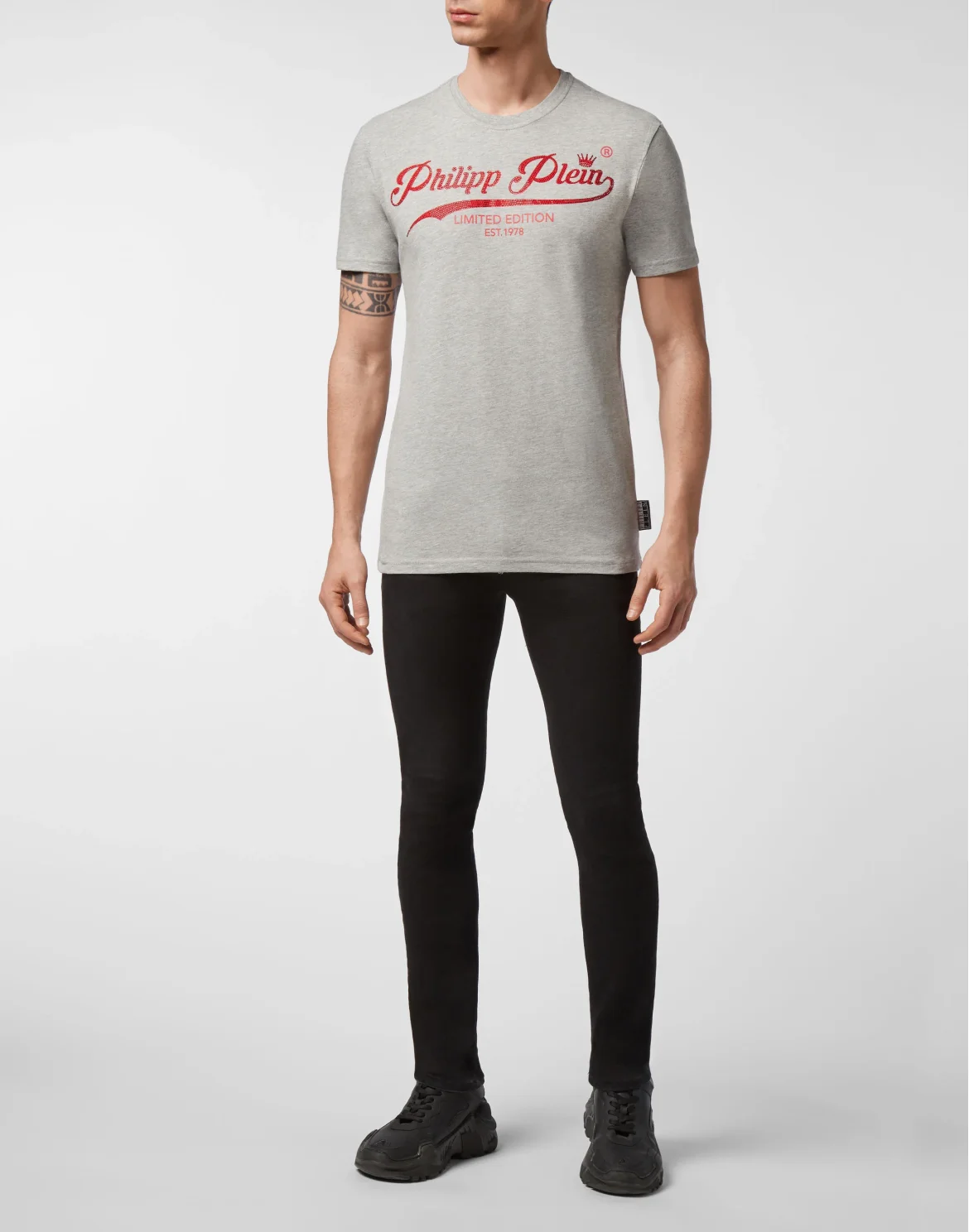 T-shirt Round Neck SS Signature, цвет: Серый