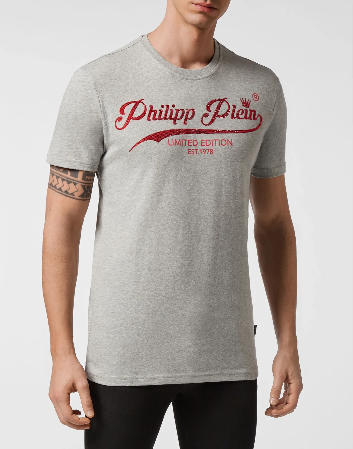 T-shirt Round Neck SS Signature, цвет: Серый