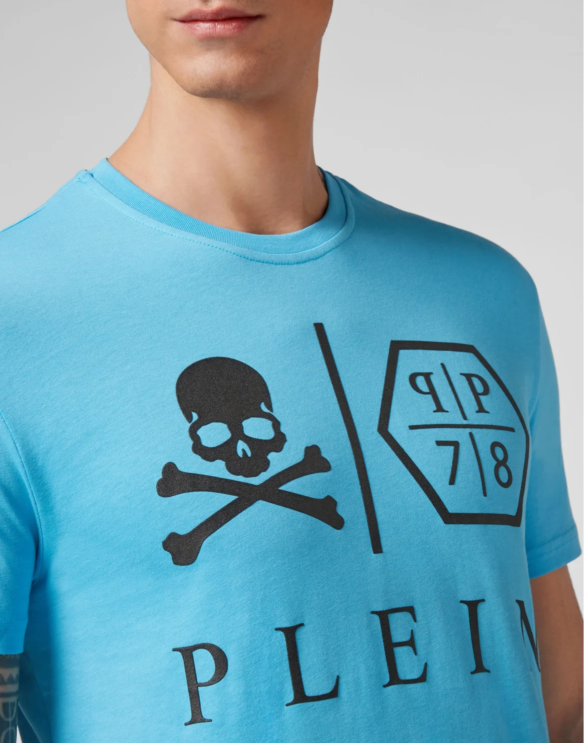T-shirt Round Neck SS PP78, цвет: Голубой