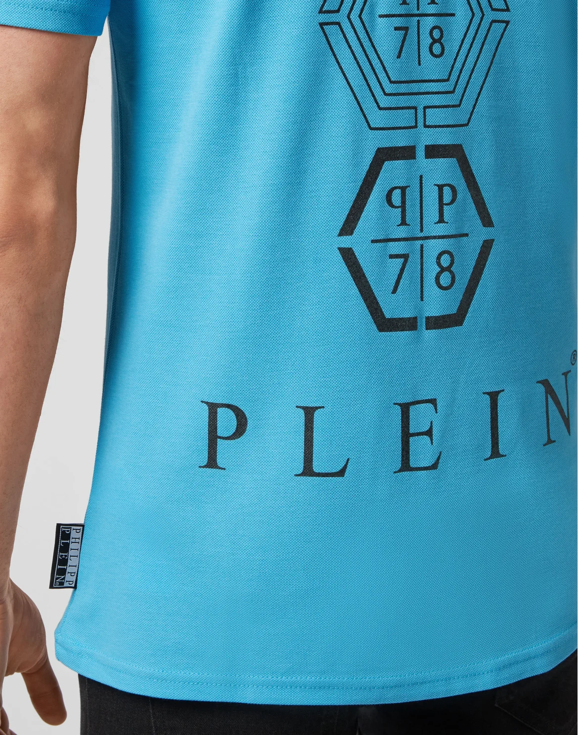 Slim Fit Polo shirt SS Hexagonal, цвет: Голубой