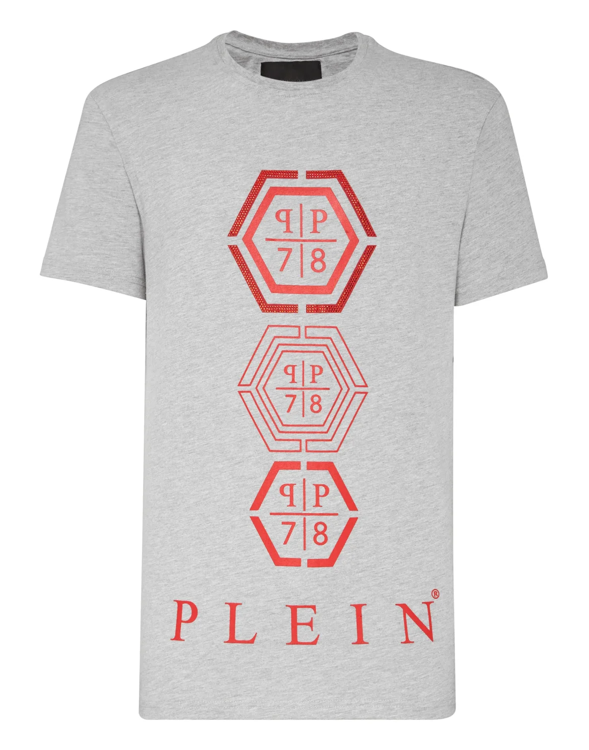 T-shirt Round Neck SS Hexagonal, цвет: Серый
