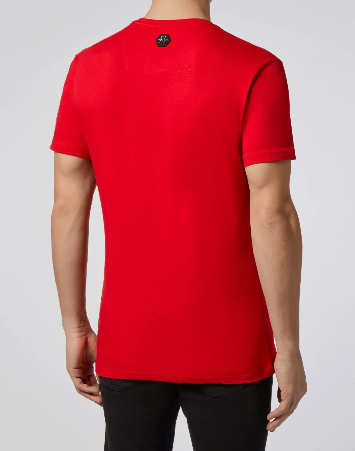 T-shirt Round Neck SS Hexagonal, цвет: Красный