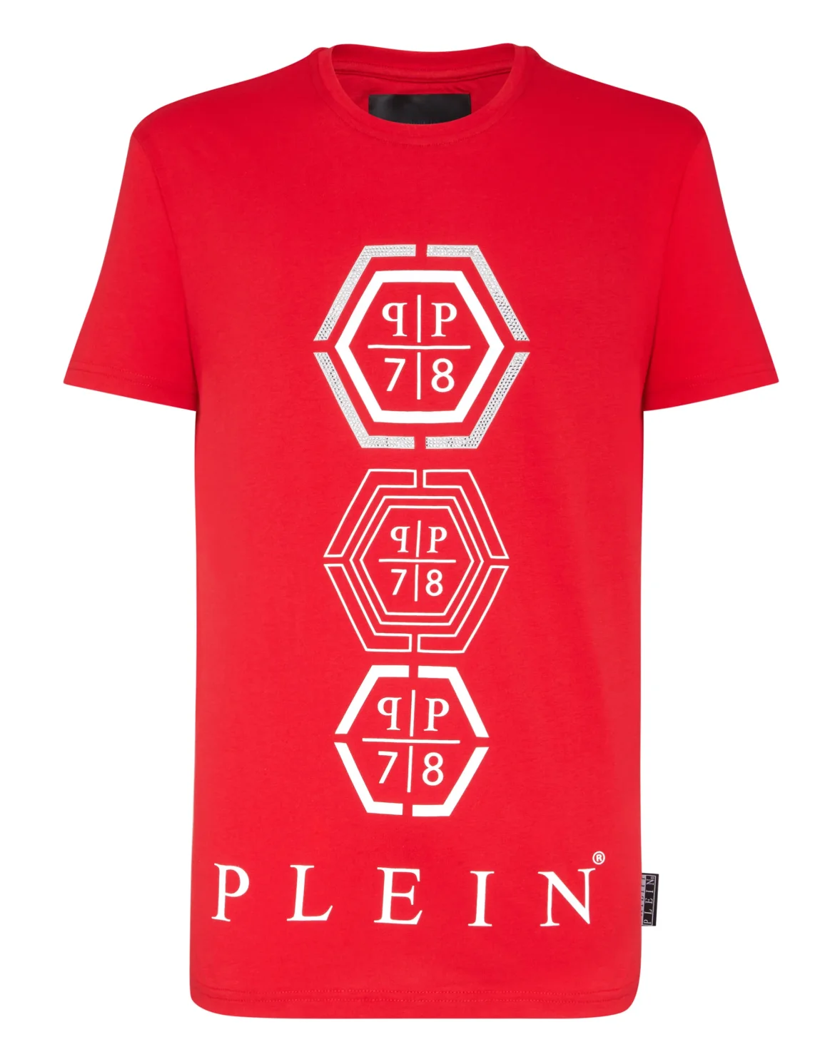 T-shirt Round Neck SS Hexagonal, цвет: Красный