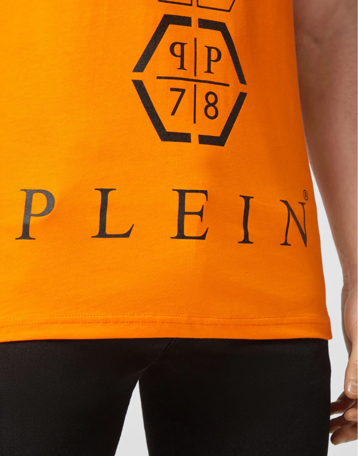 T-shirt Round Neck SS Hexagonal, цвет: Оранжевый