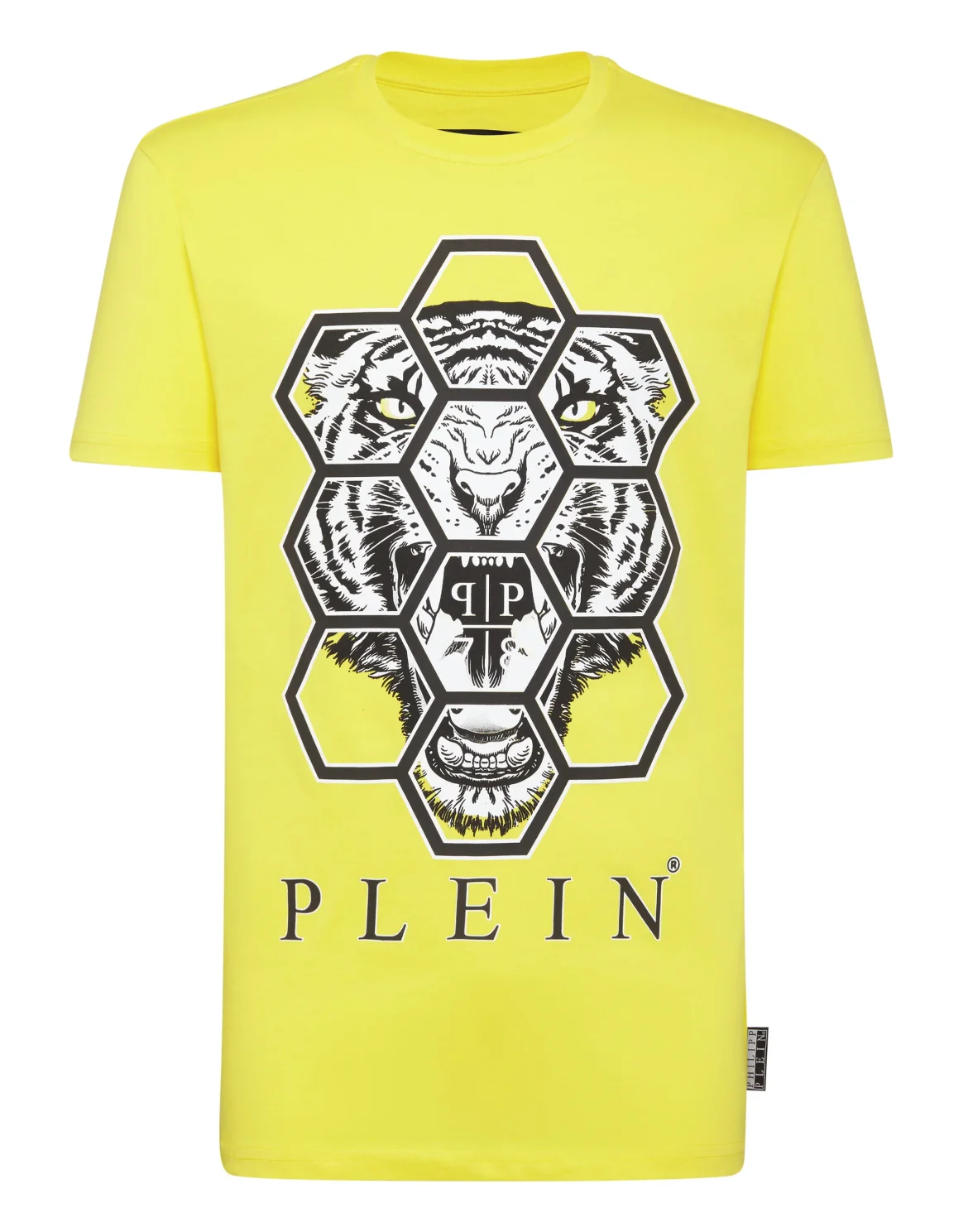 T-shirt Round Neck SS Hexagon tiger, цвет: Желтый