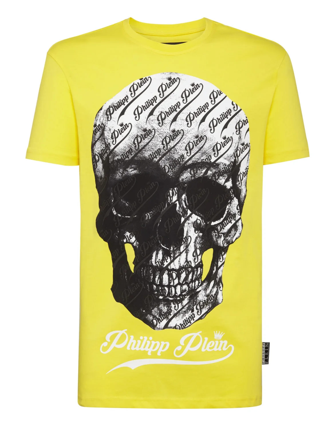 T-shirt Round Neck SS Allover skull, цвет: Желтый