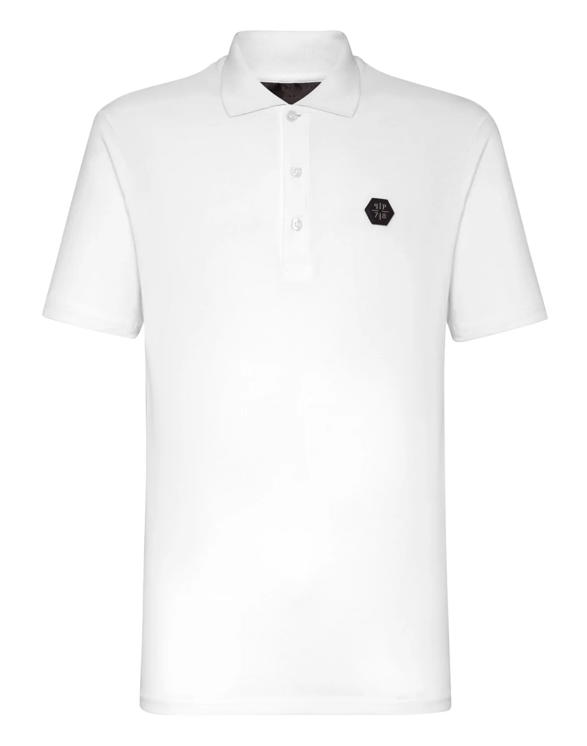 Slim Fit Polo shirt SS Allover skull, цвет: Белый