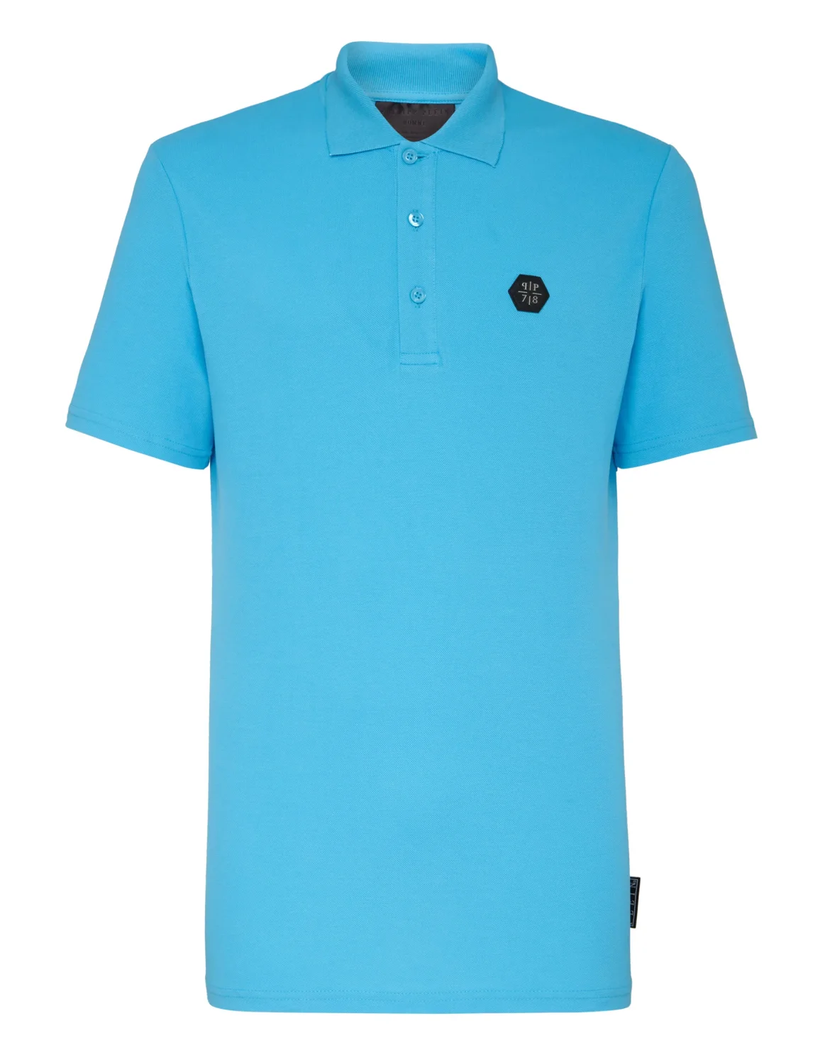 Slim Fit Polo shirt SS Allover skull, цвет: Голубой