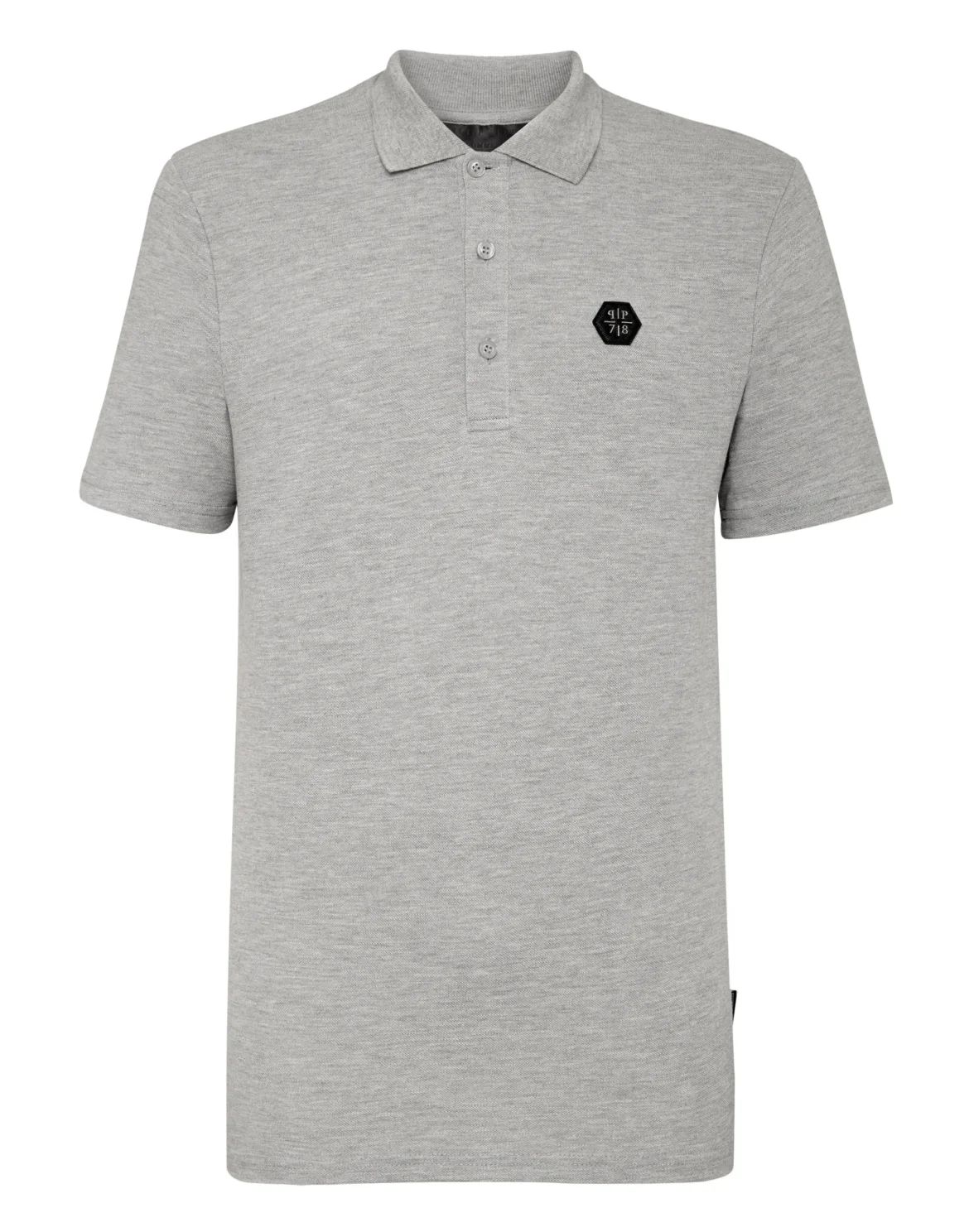 Slim Fit Polo shirt SS Allover skull, цвет: Серый