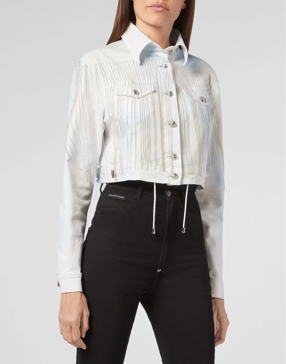 Denim Jacket Fringe, цвет: Мультиколор