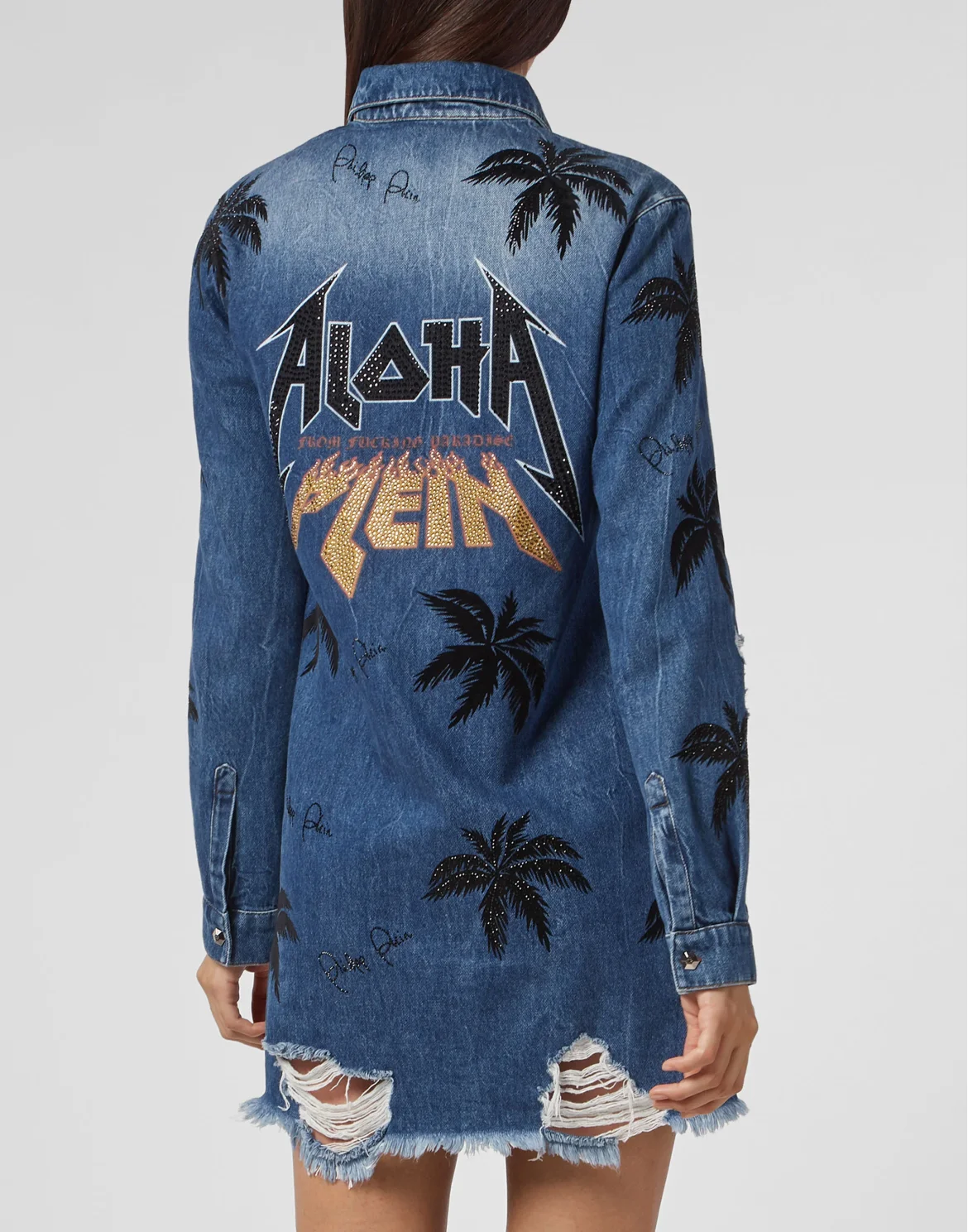 Denim Shirt Ls Aloha Plein, цвет: Синий