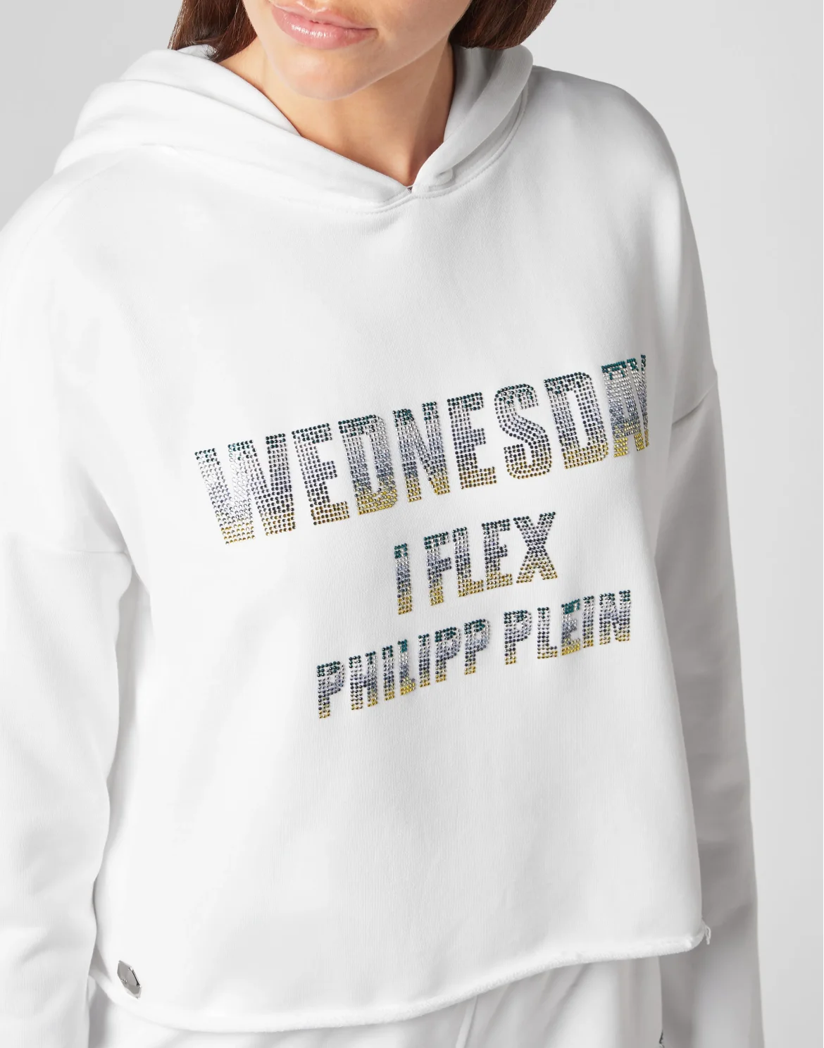 Hoodie sweatshirt Crystal, цвет: Белый