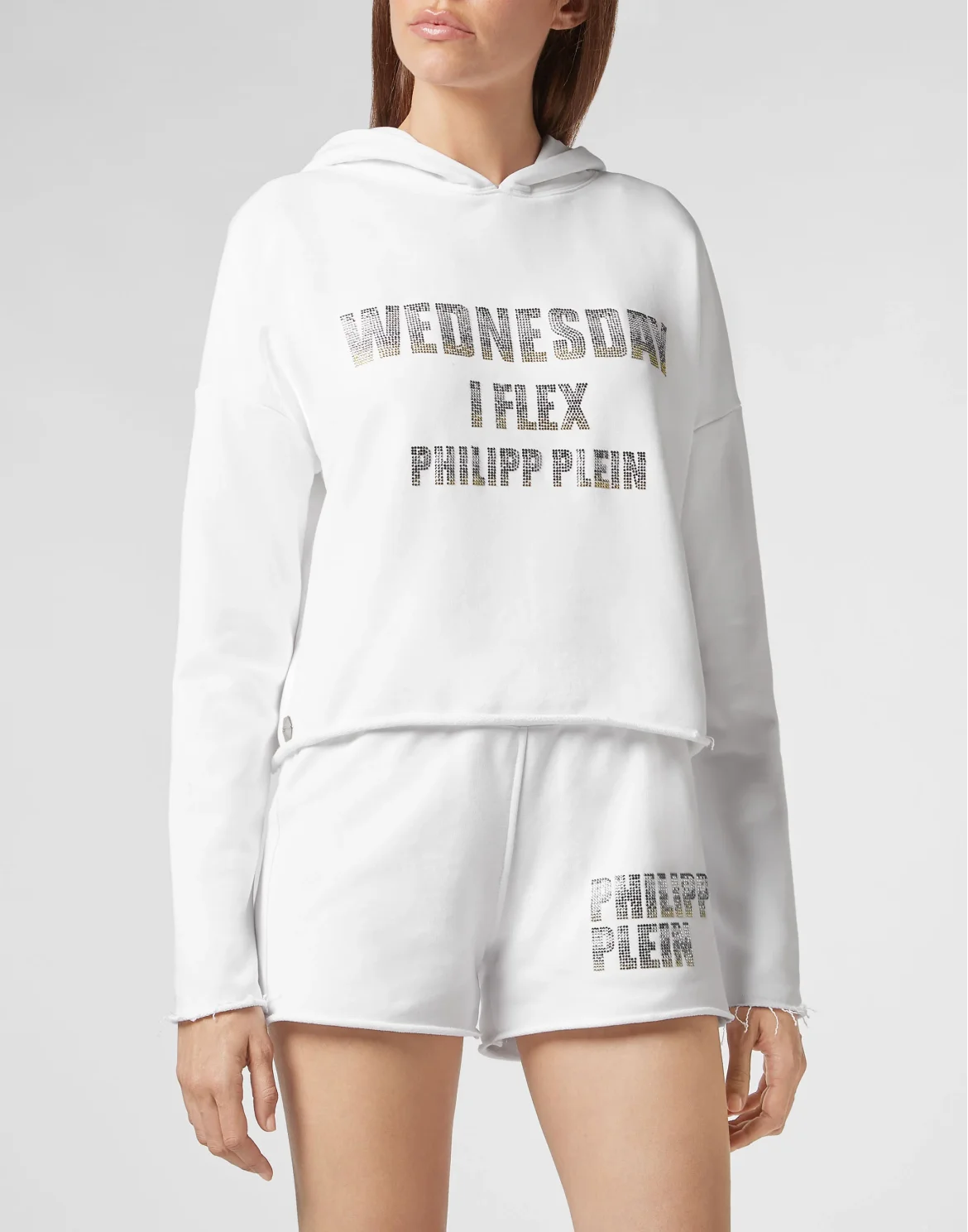 Hoodie sweatshirt Crystal, цвет: Белый