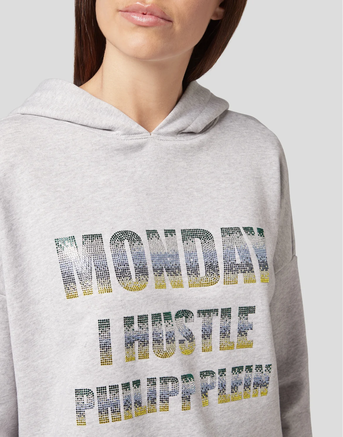 Hoodie sweatshirt Crystal, цвет: Серый