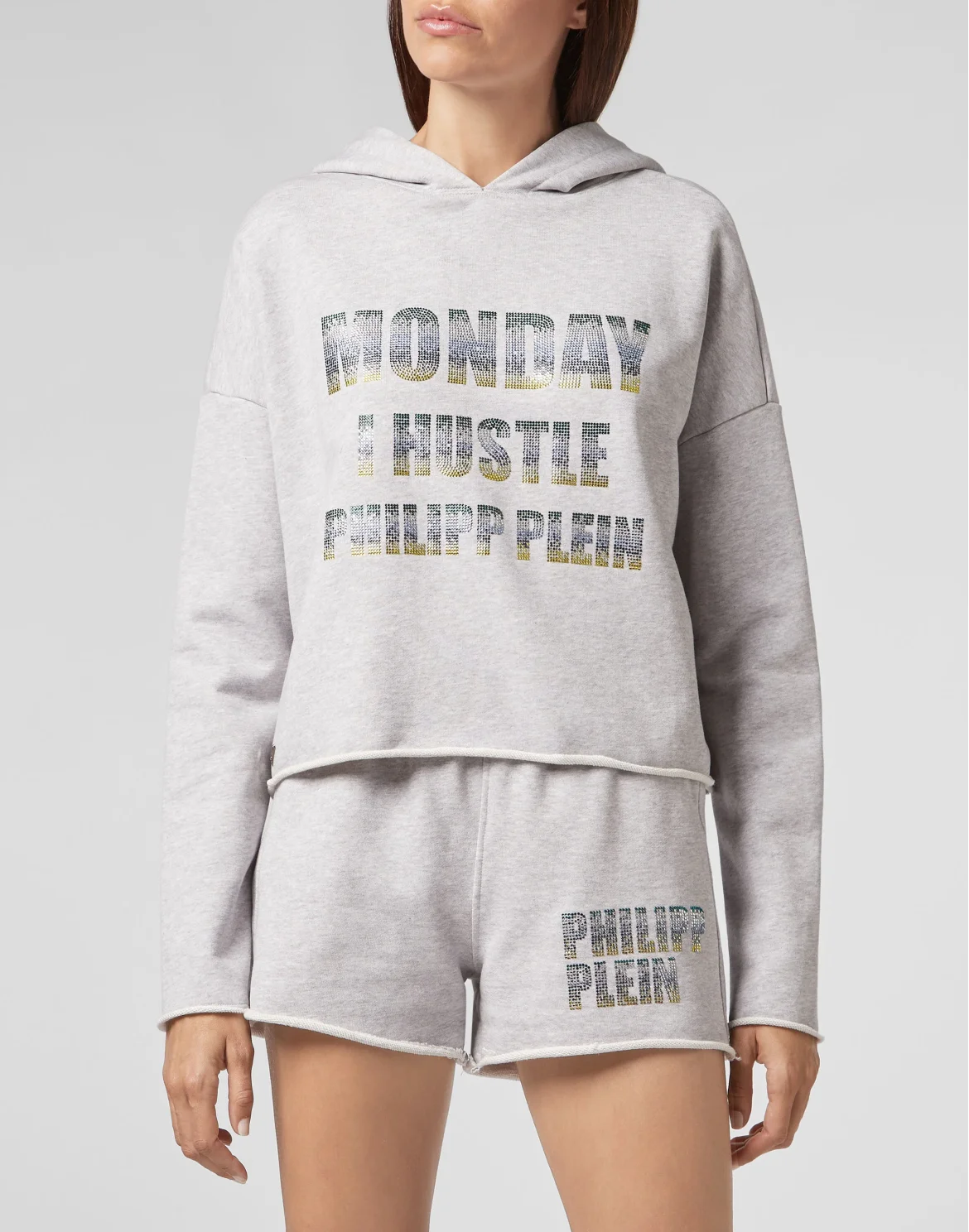 Hoodie sweatshirt Crystal, цвет: Серый