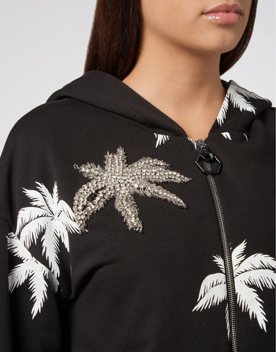 Hoodie Sweatjacket Aloha Plein, цвет: Черный