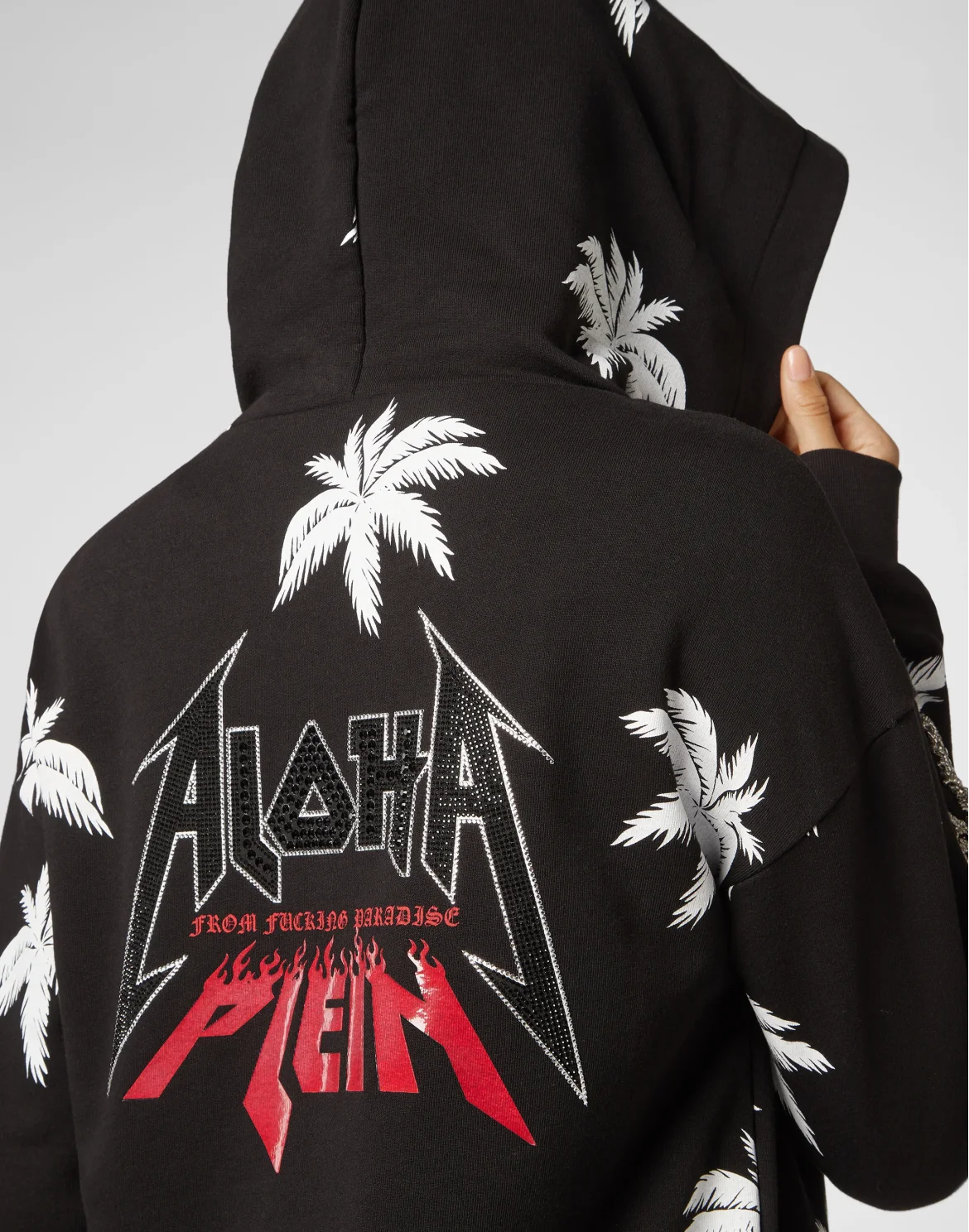 Hoodie Sweatjacket Aloha Plein, цвет: Черный