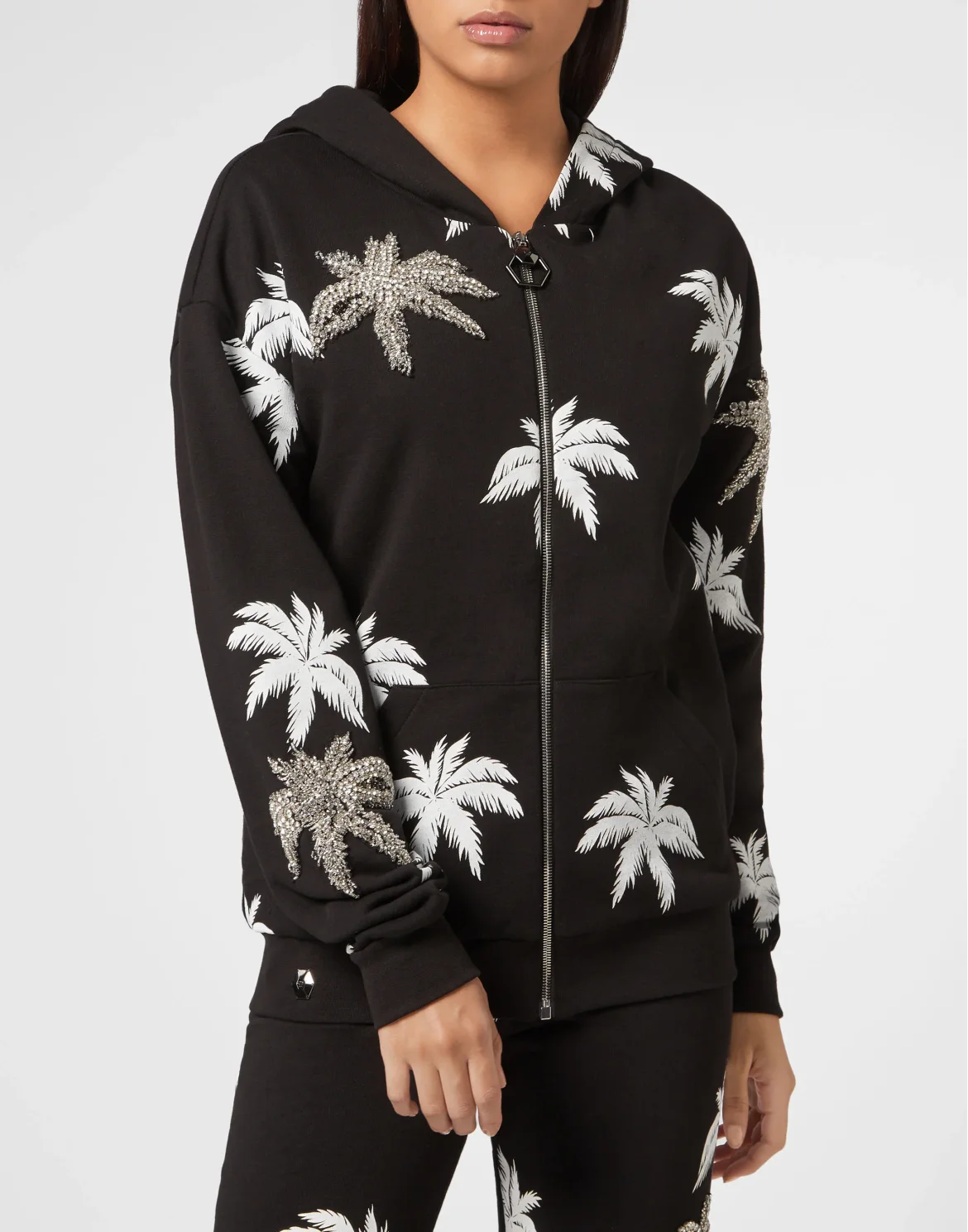 Hoodie Sweatjacket Aloha Plein, цвет: Черный