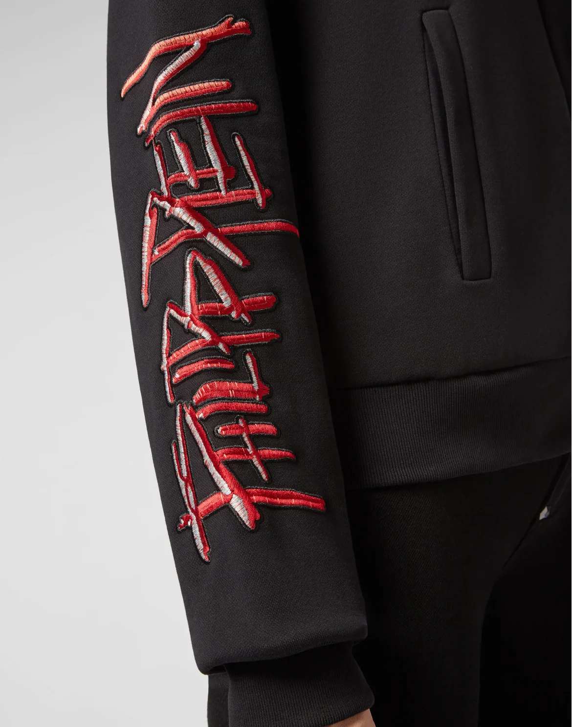 Hoodie Sweatjacket Skull, цвет: Черный