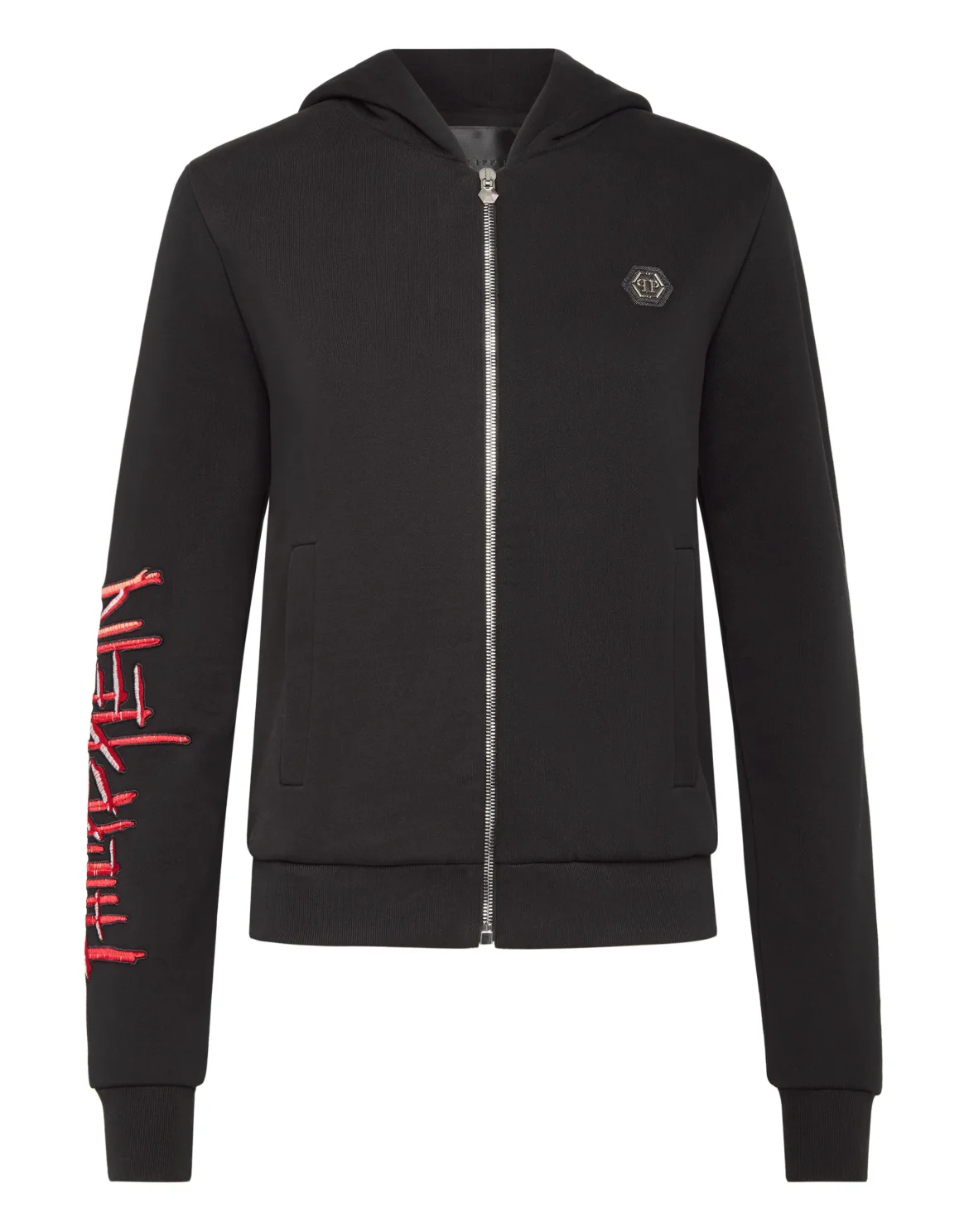 Hoodie Sweatjacket Skull, цвет: Черный