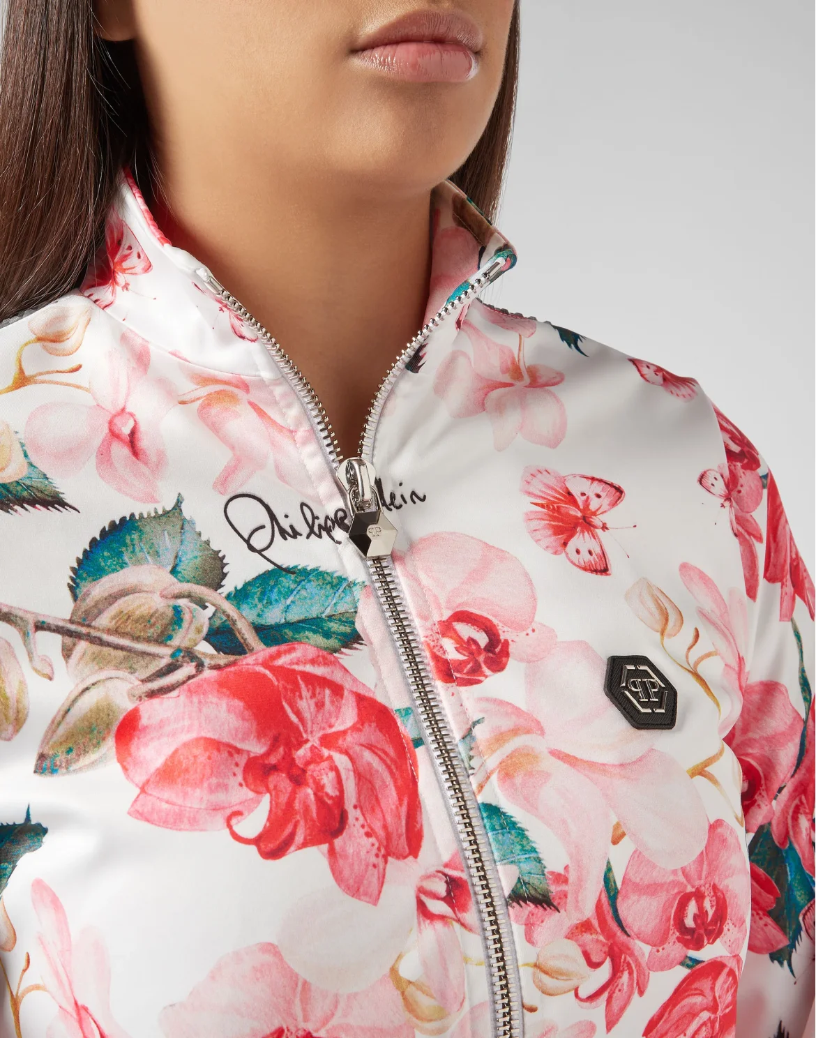 Jogging Jacket Flowers, цвет: Белый