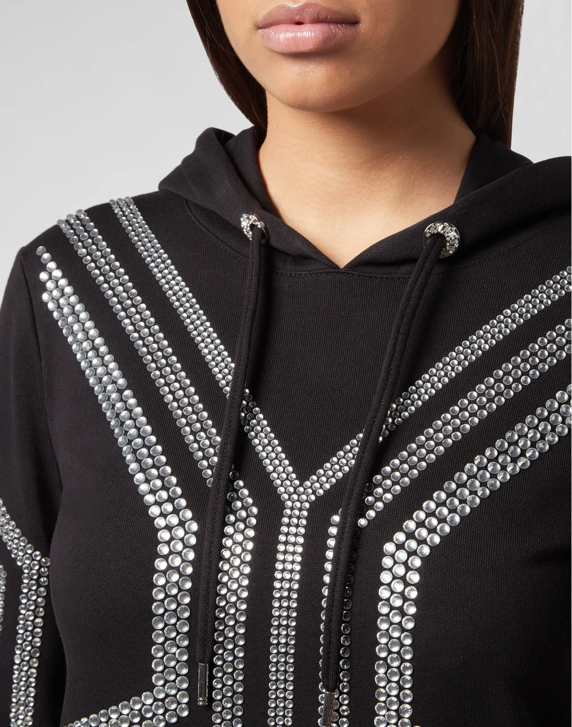 Hoodie sweatshirt Geometric, цвет: Черный