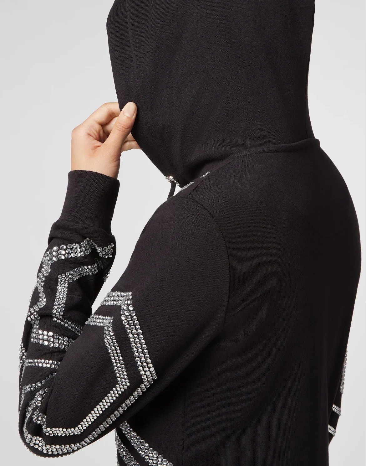 Hoodie sweatshirt Geometric, цвет: Черный
