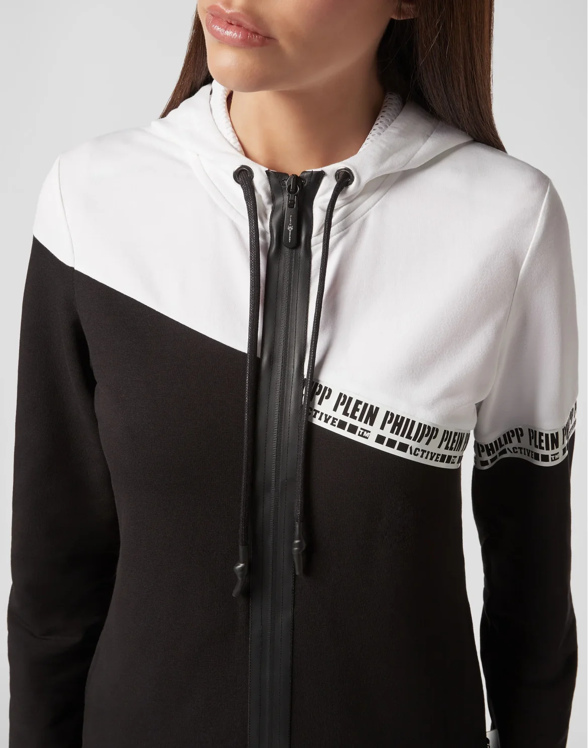 Hoodie Sweatjacket  Stripes, цвет: Черный
