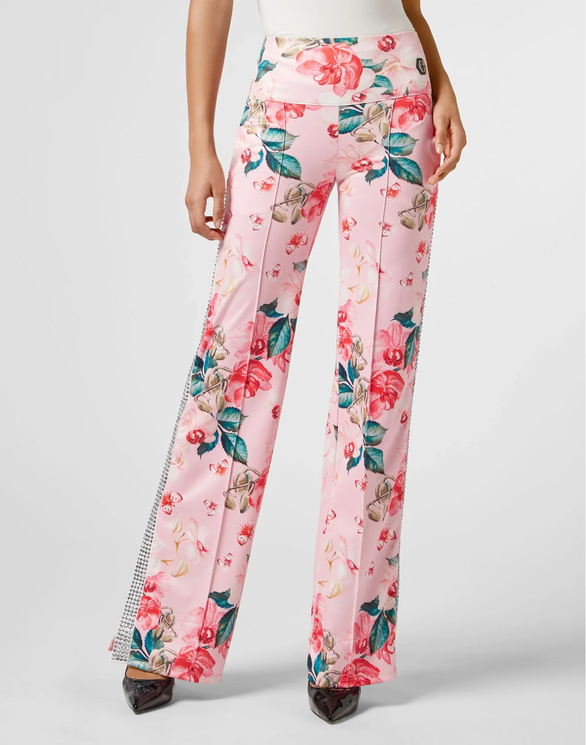 Jogging Trousers Flowers, цвет: Розовый