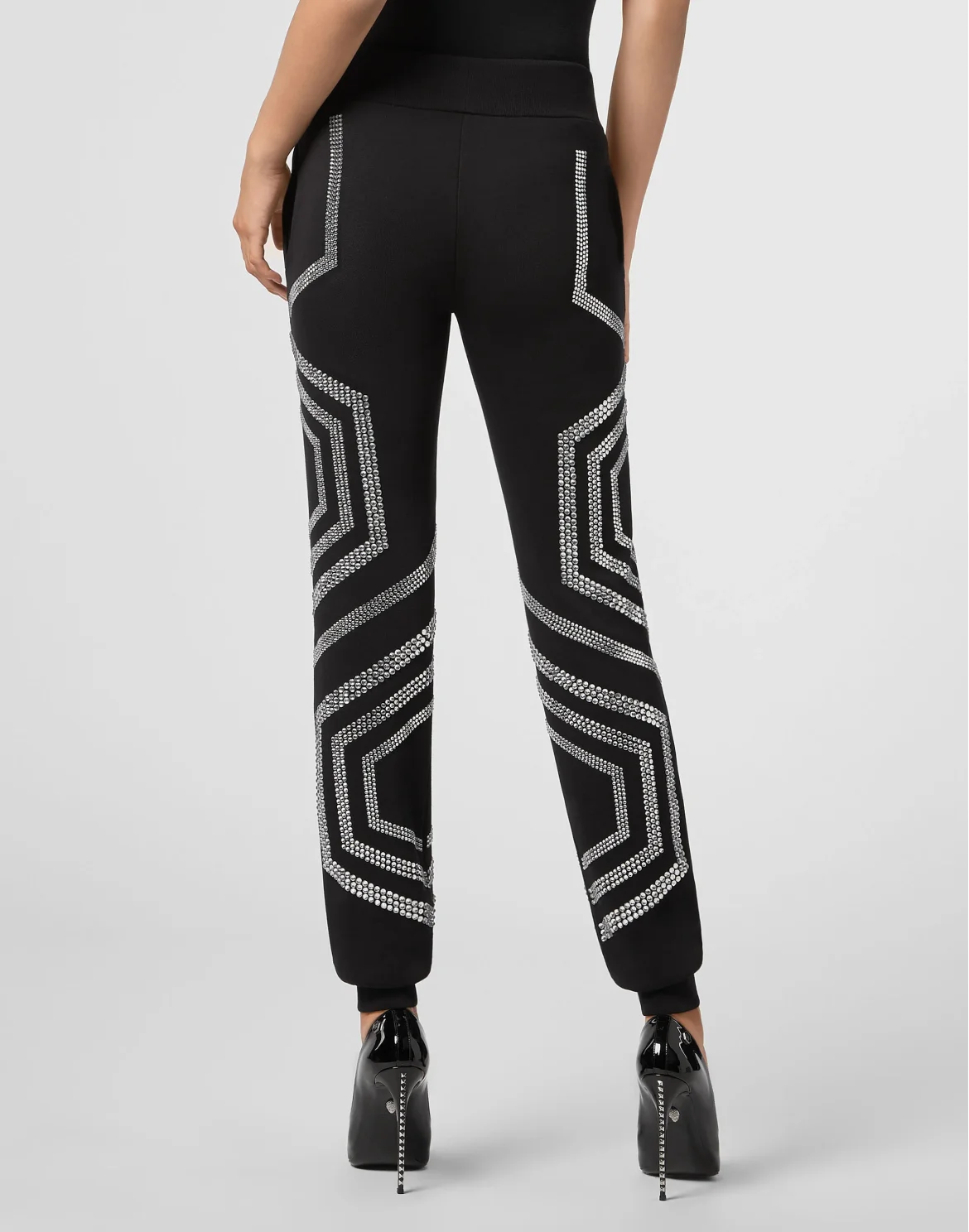 Jogging Trousers Geometric, цвет: Черный