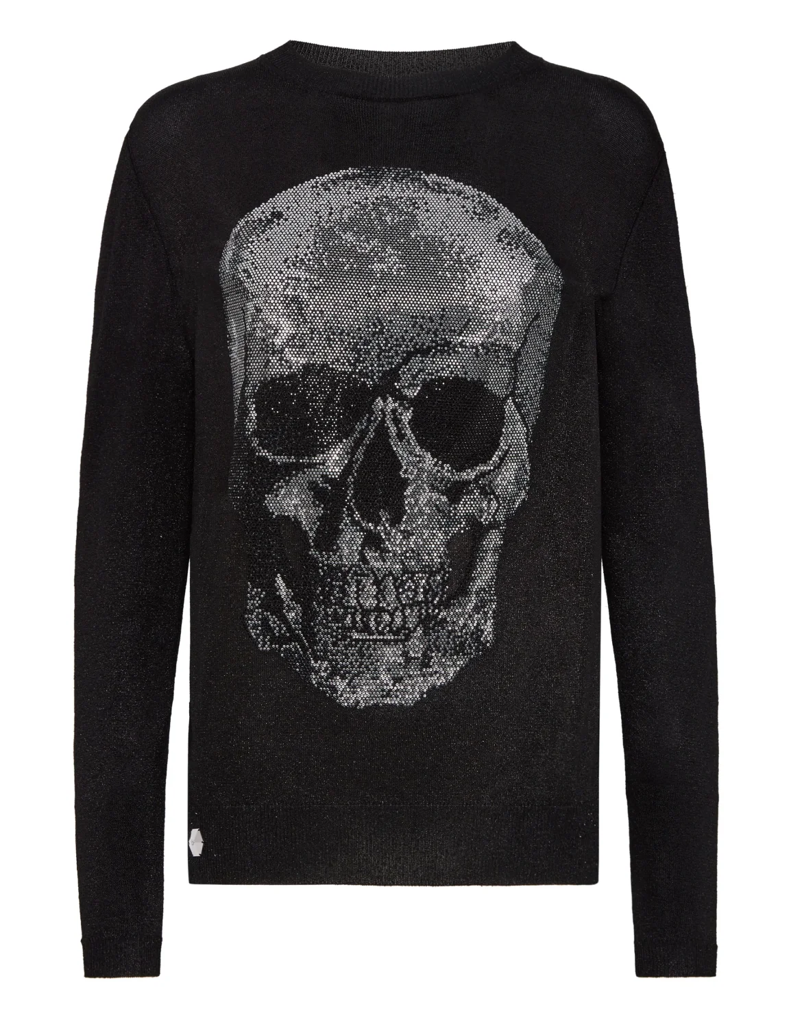 Pullover Polo-Neck LS Skull, цвет: Черный