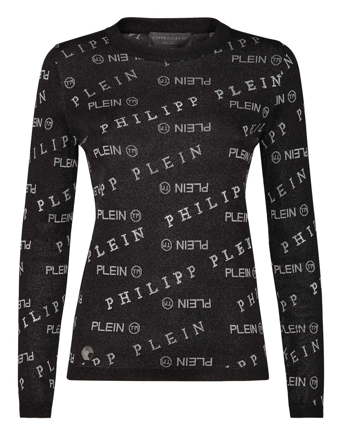 Pullover Round Neck LS All over PP, цвет: Черный