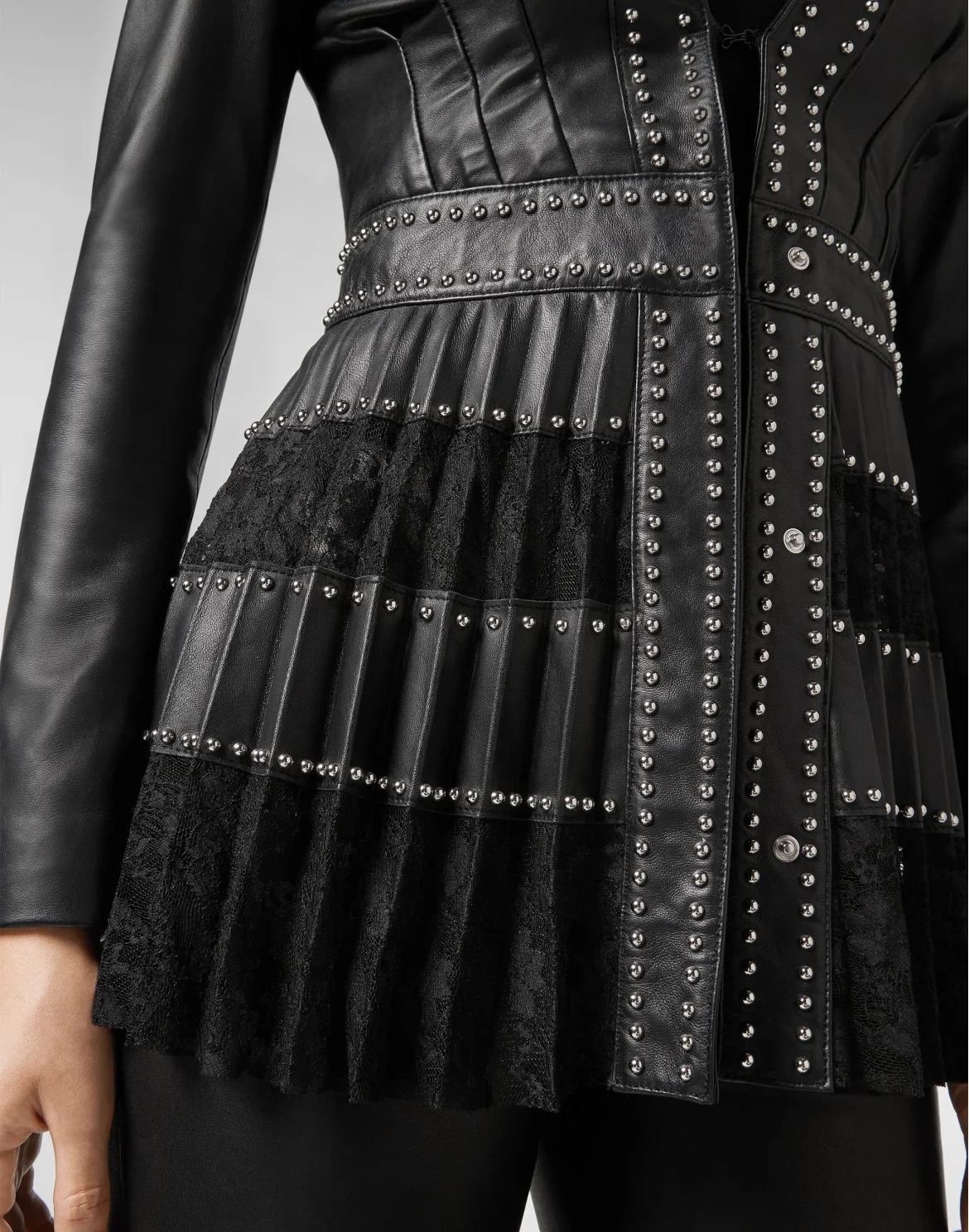 Leather Jacket Lace, цвет: Черный