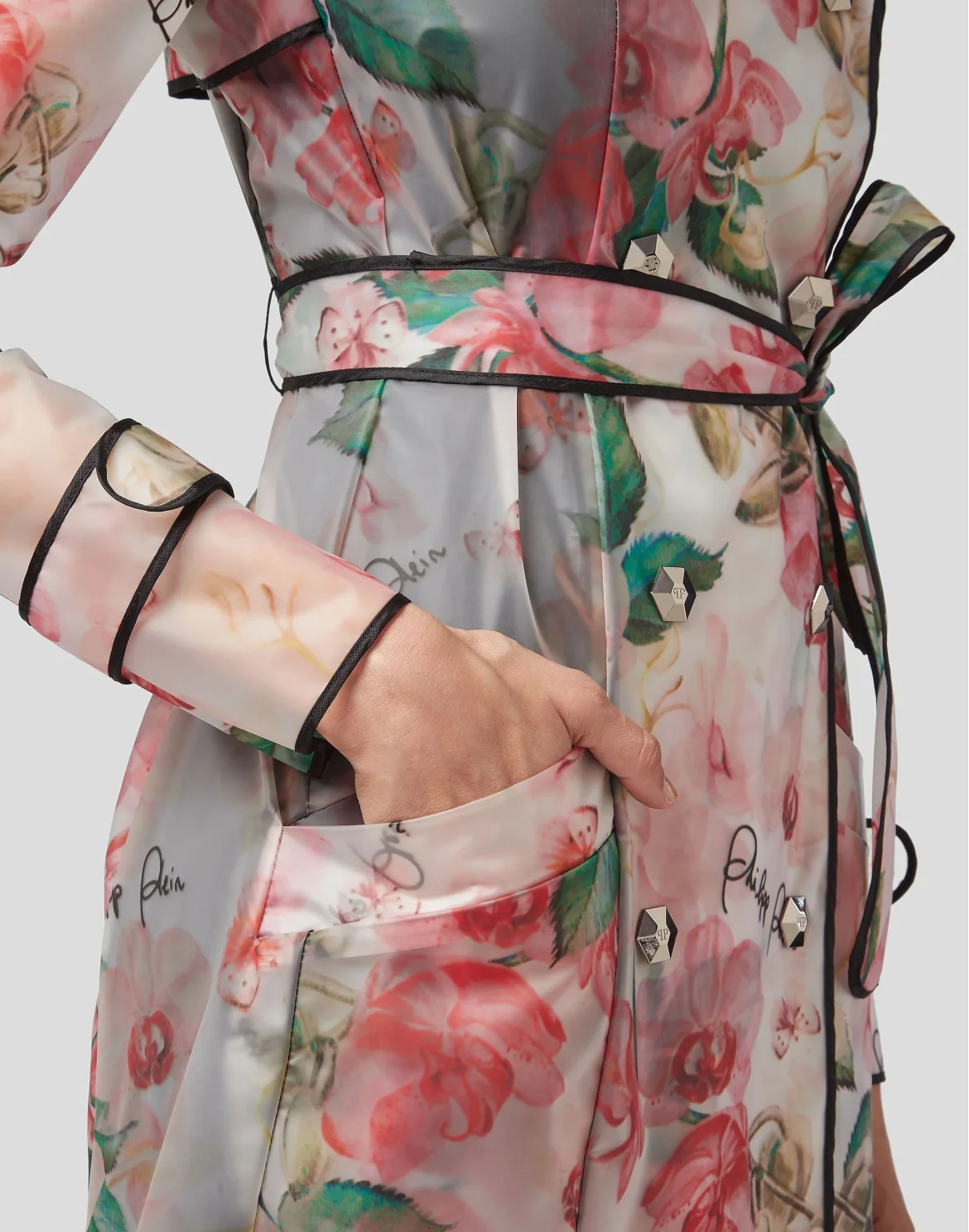 Trench coat Flowers, цвет: Розовый