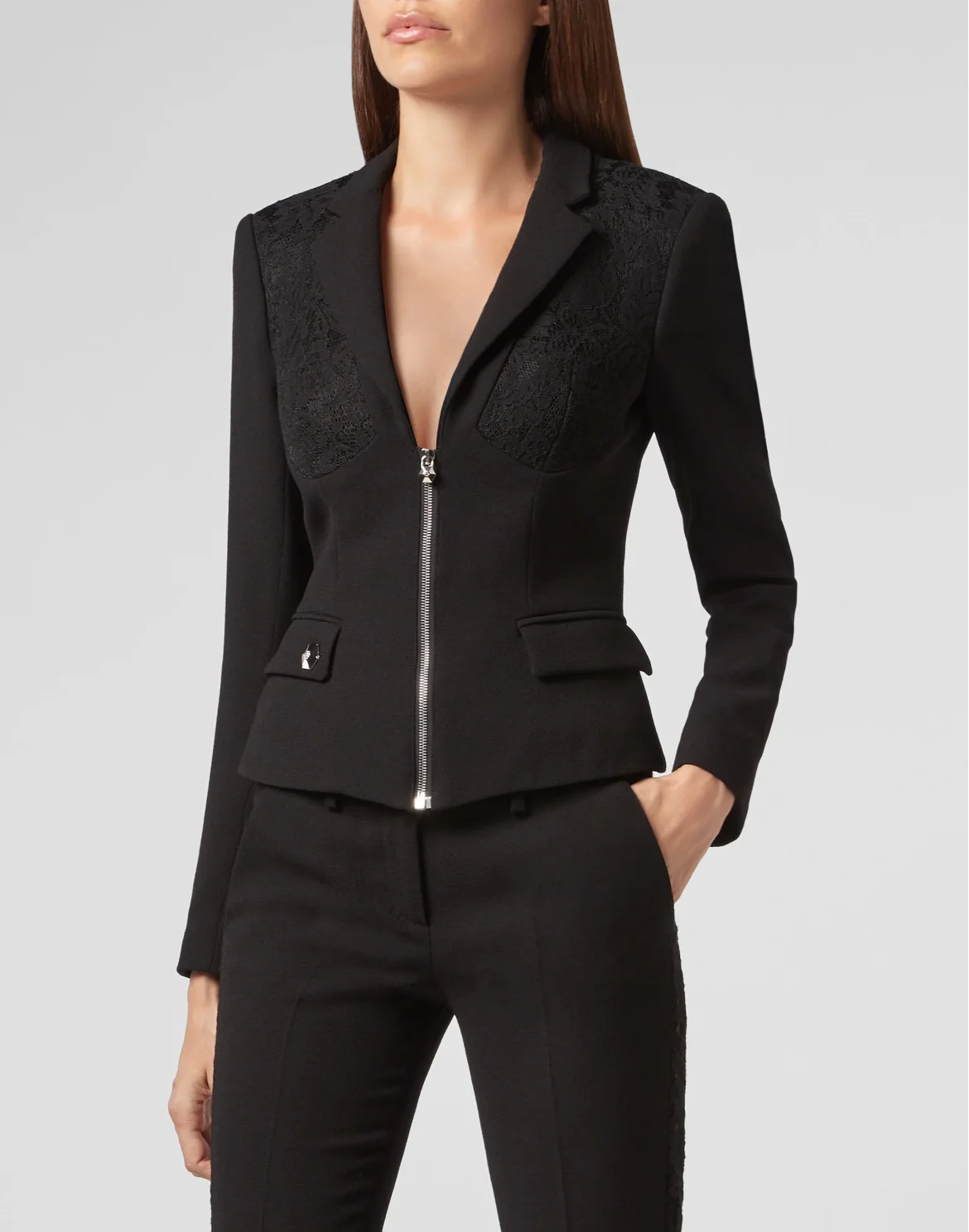 Blazer Lace, цвет: Черный