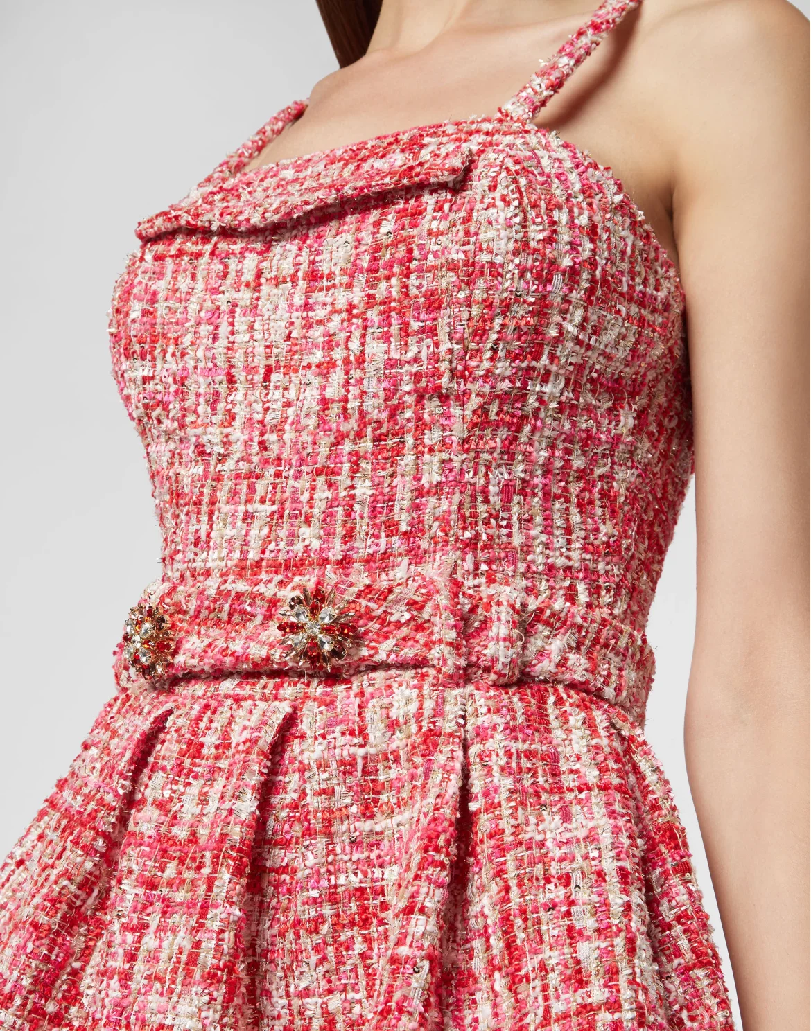 Short Dress Crystal, цвет: Красный
