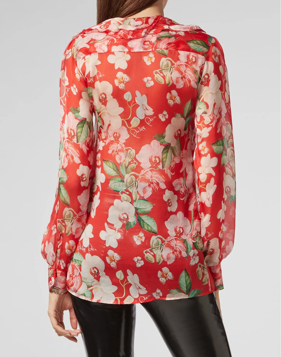 Blusa Flowers, цвет: Красный