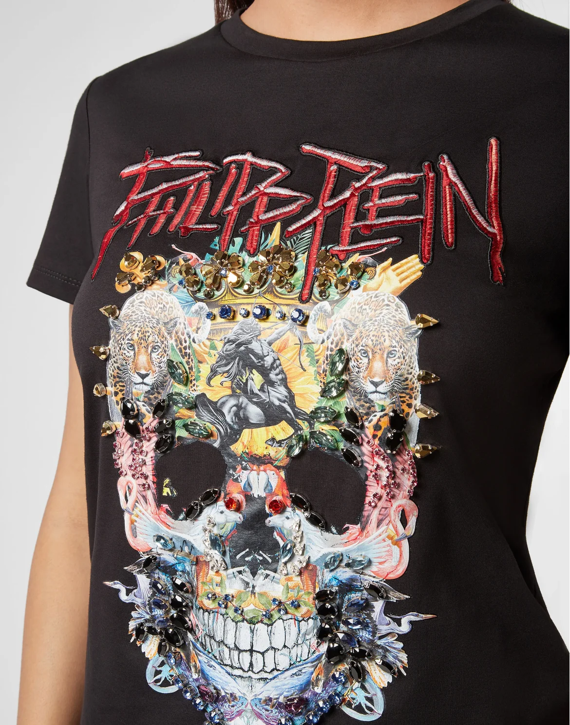 T-shirt Round Neck SS Skull, цвет: Черный
