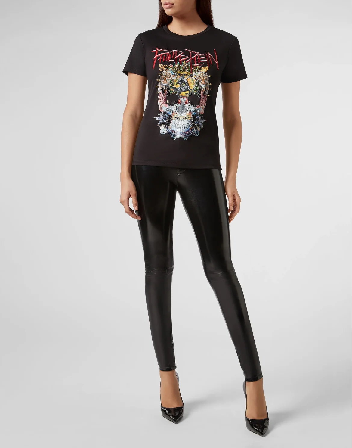 T-shirt Round Neck SS Skull, цвет: Черный