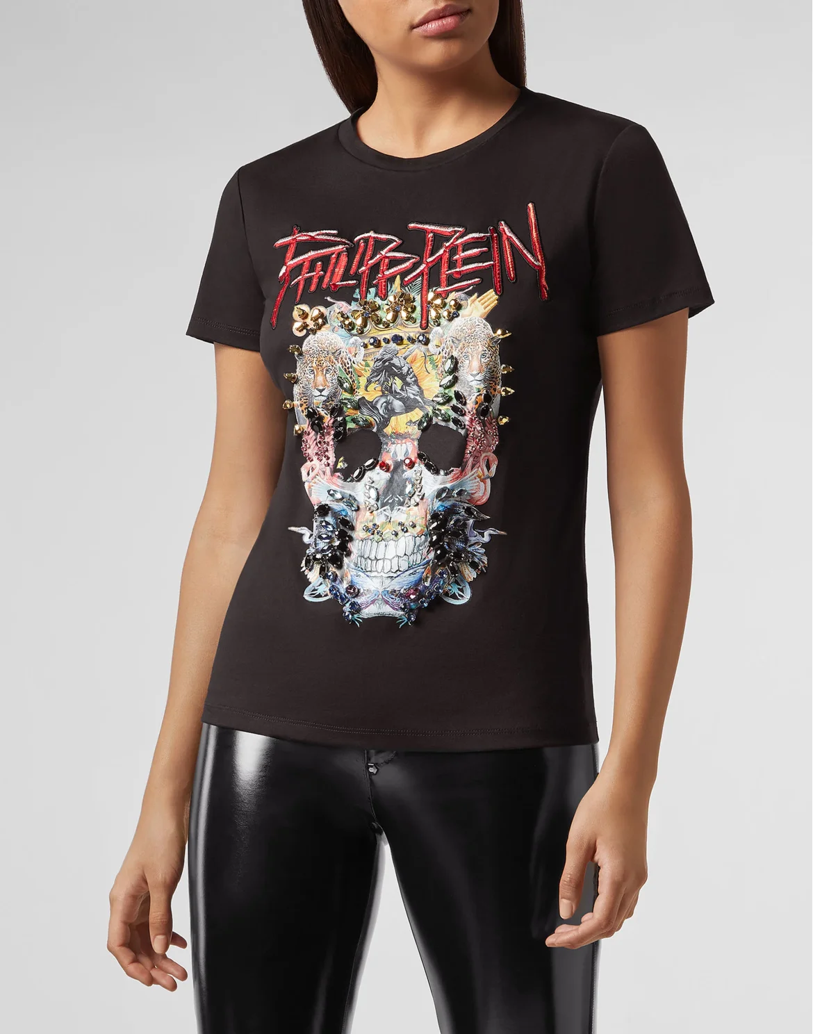 T-shirt Round Neck SS Skull, цвет: Черный