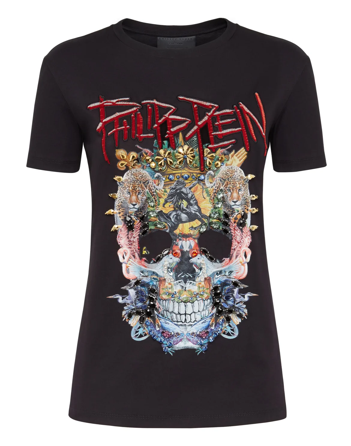 T-shirt Round Neck SS Skull, цвет: Черный