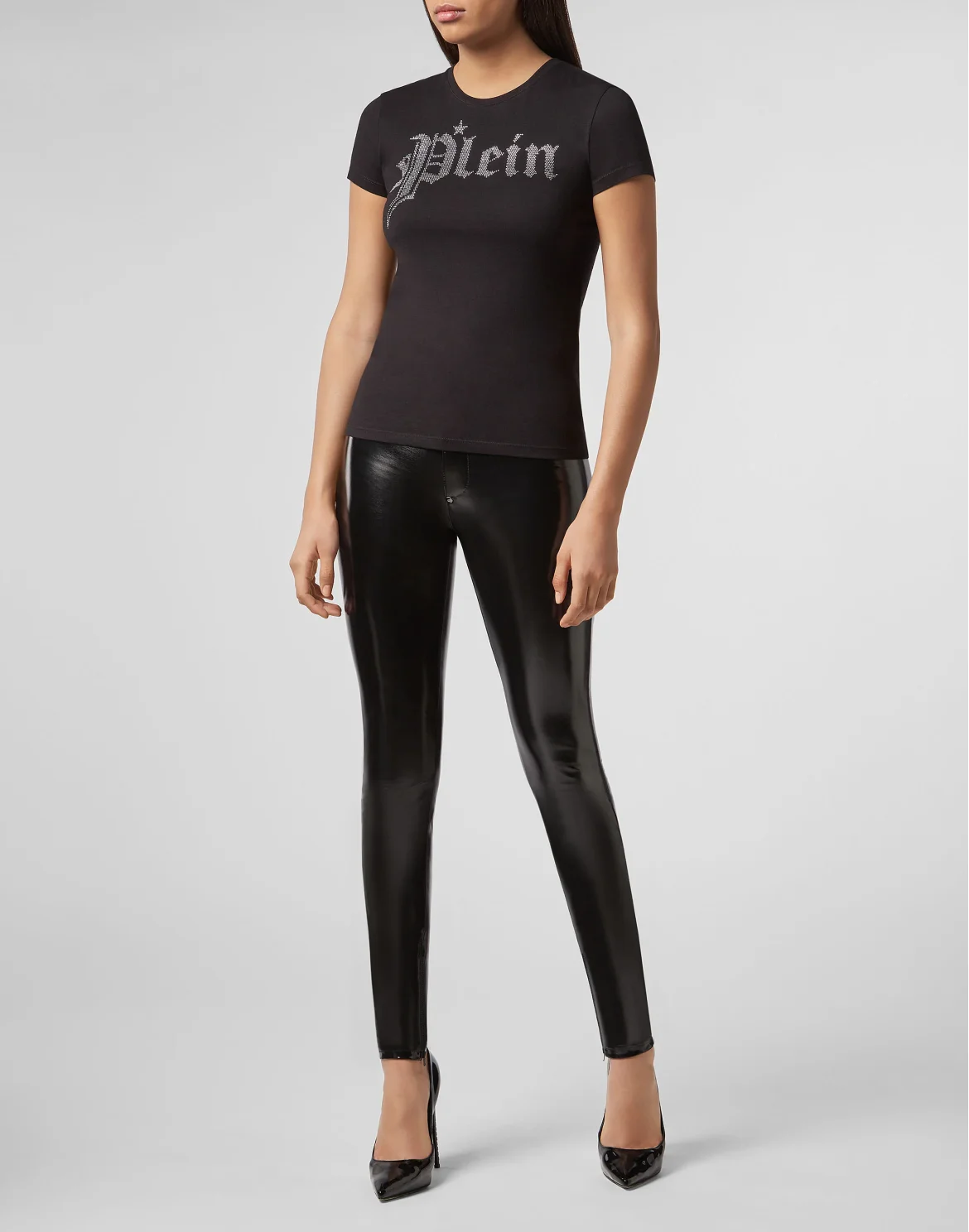 T-shirt Round Neck SS Gothic Plein, цвет: Черный