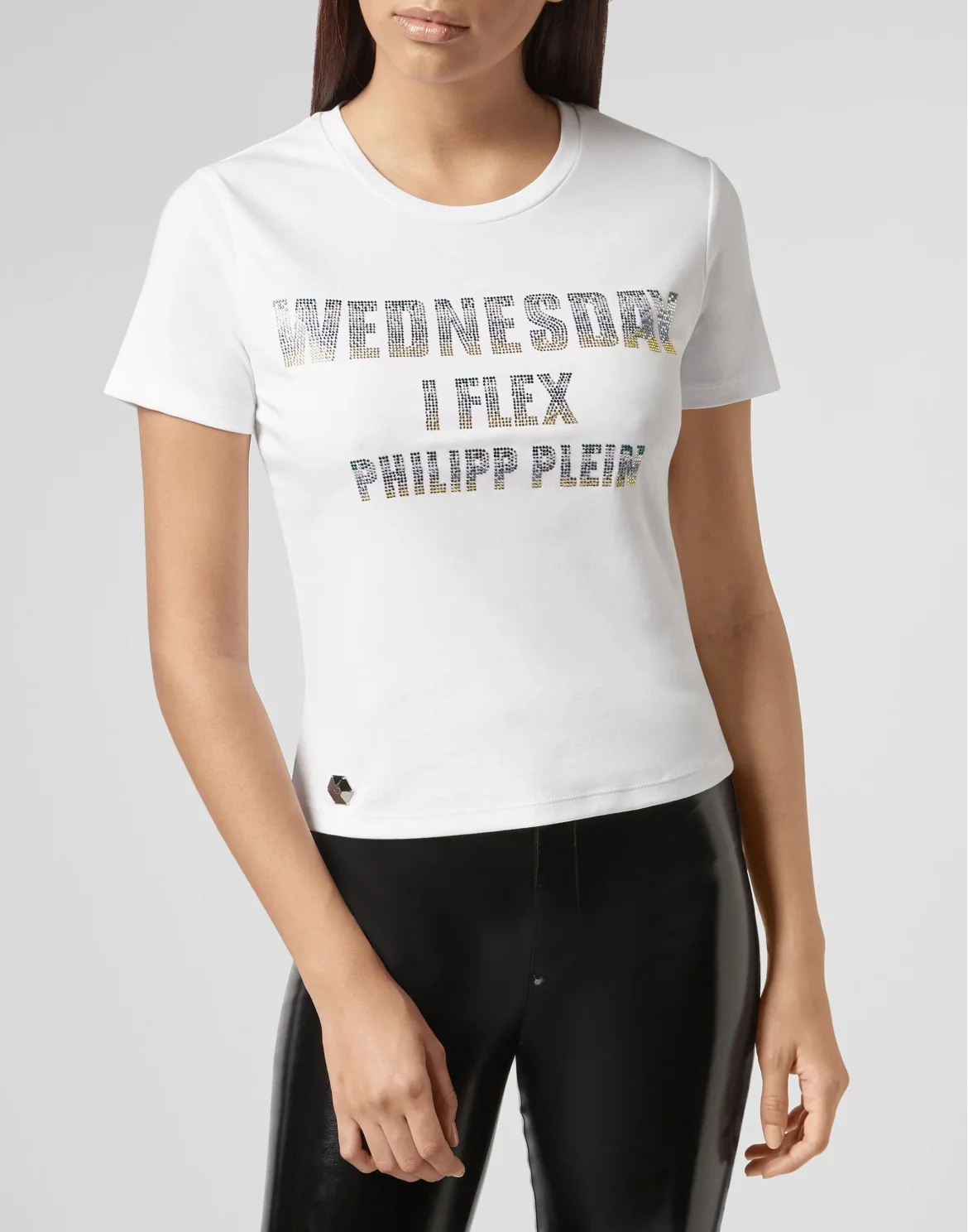 T-shirt Round Neck SS Crystal, цвет: Белый
