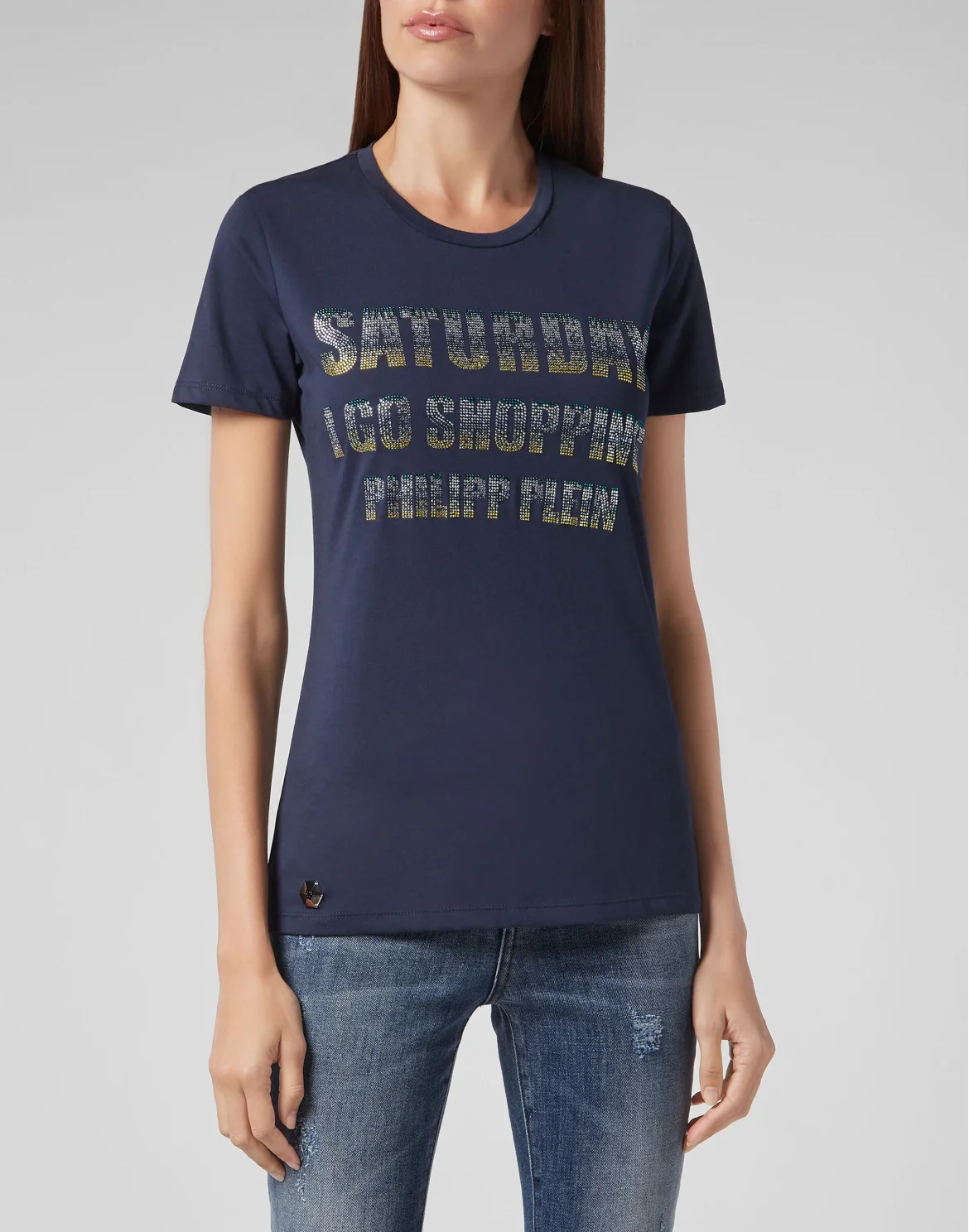 T-shirt Round Neck SS Crystal, цвет: Голубой