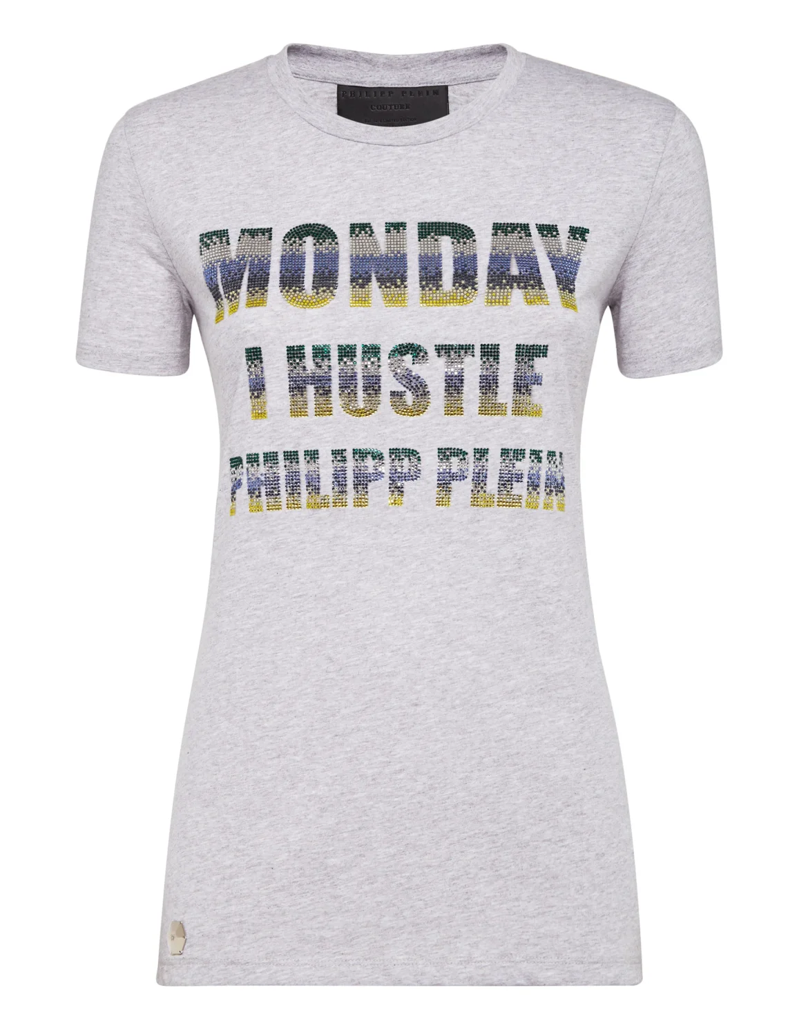 T-shirt Round Neck SS Crystal, цвет: Серый
