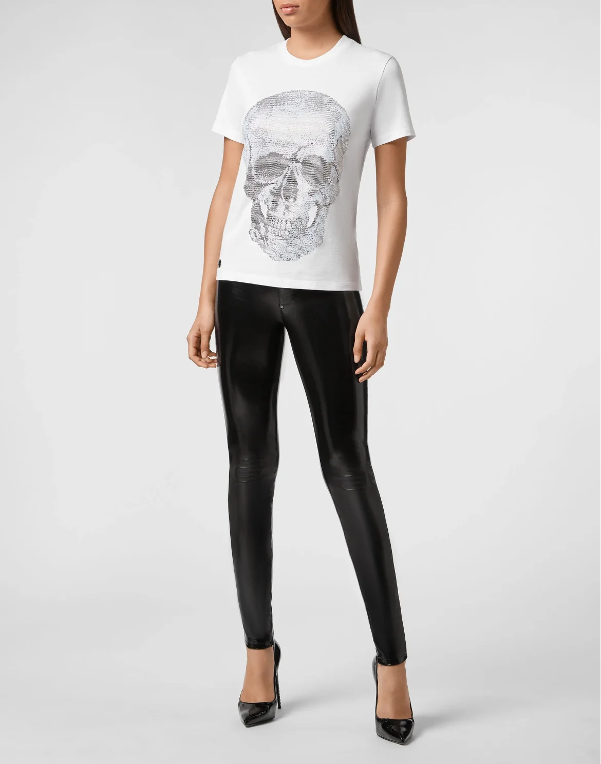 T-shirt Round Neck SS Skull, цвет: Белый