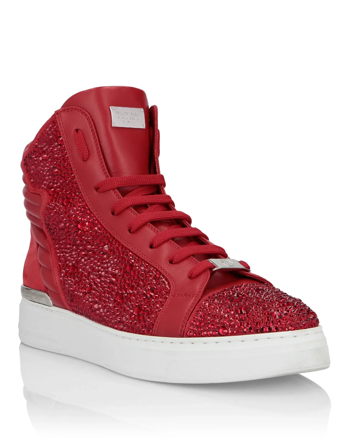 Hi-Top Sneakers Crystal, цвет: Красный