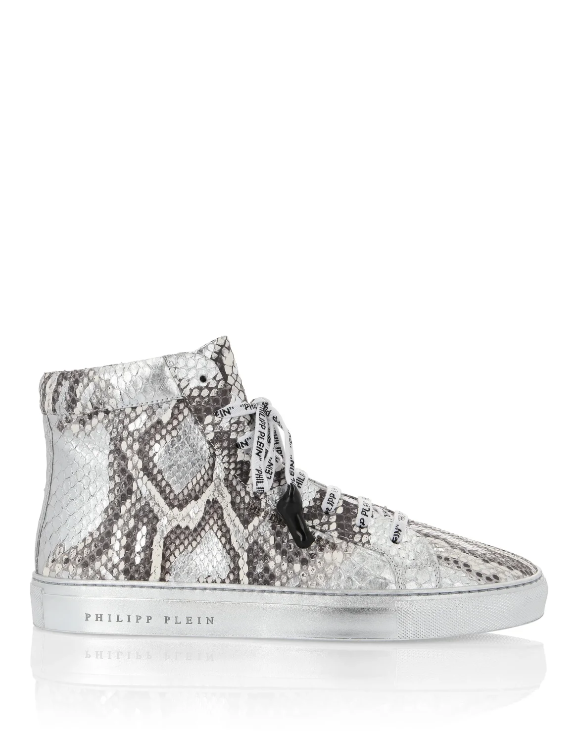 Hi-Top Sneakers Luxury, цвет: Серебристый