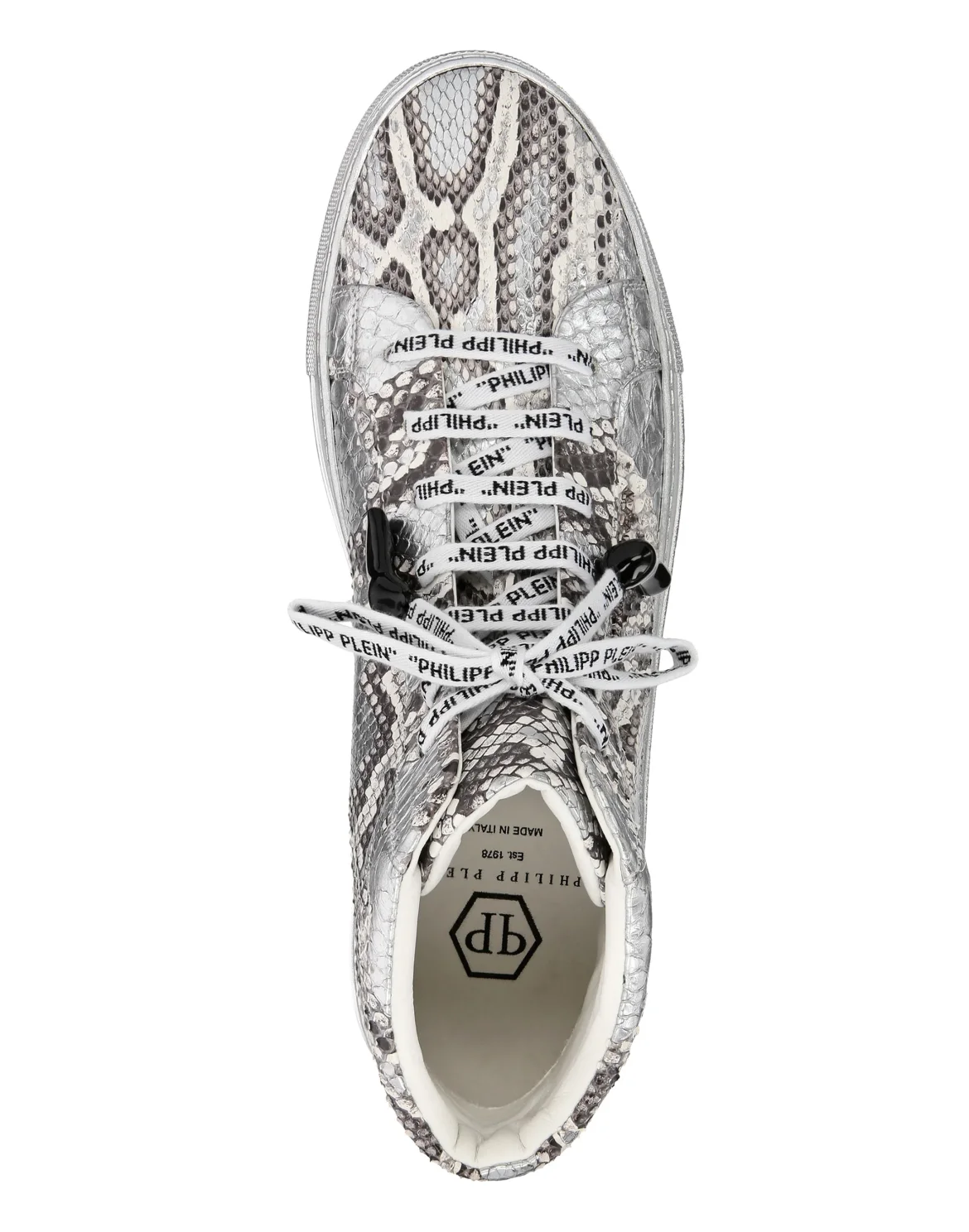Hi-Top Sneakers Luxury, цвет: Серебристый