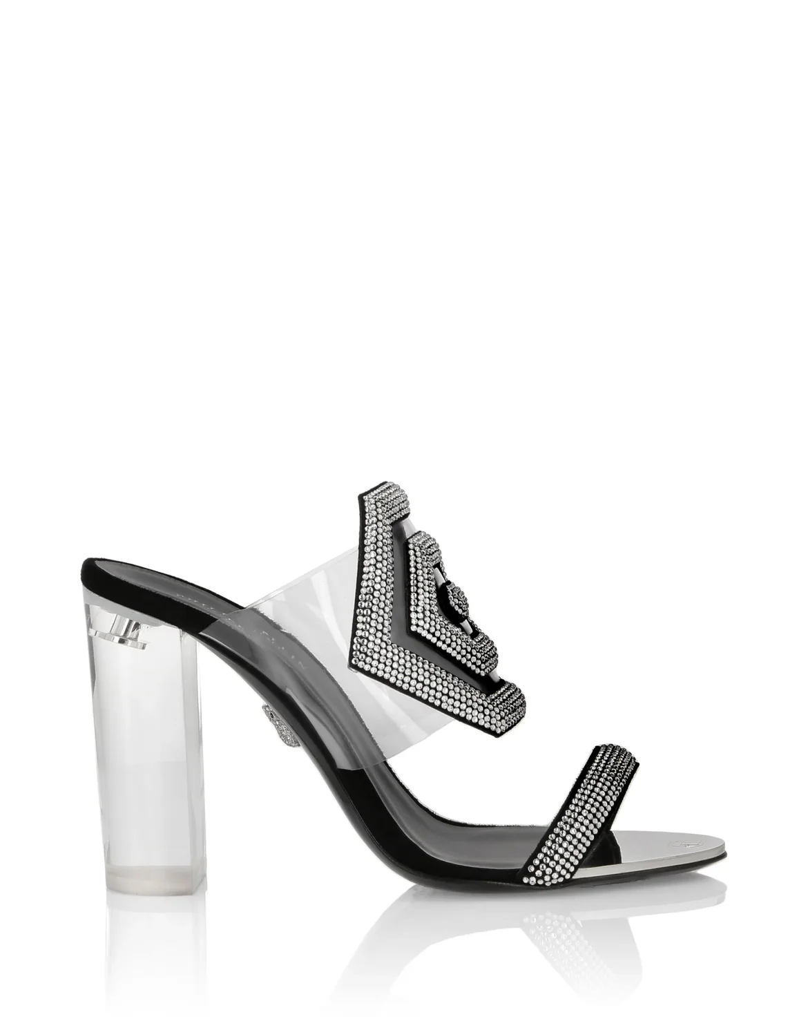 Sandals High Heels Crystal, цвет: Серебристый
